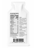 Back of Elgon Nuts premium macadamia nut butter 1.15 oz single-serve packet showing nutrition facts.