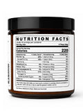 Back of Elgon Nuts macadamia nut butter jar showing nutrition facts and ingredients