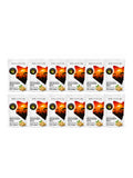 Bulk 12-pack of Elgon Nuts 1 lb dry roasted and salted macadamia nuts arranged in two rows of resealable bags.