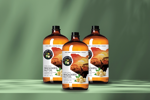 Macadamia nuts close-up